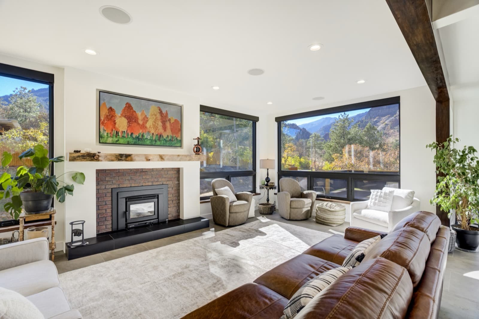 Inside a high-performing Renjoy-managed short-term rental with mountain views